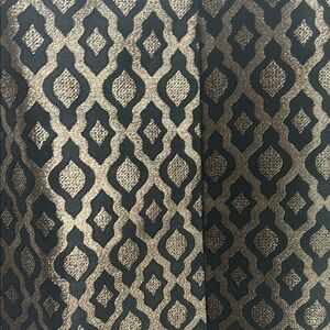 Elegant Black and Gold Patterned Skirt